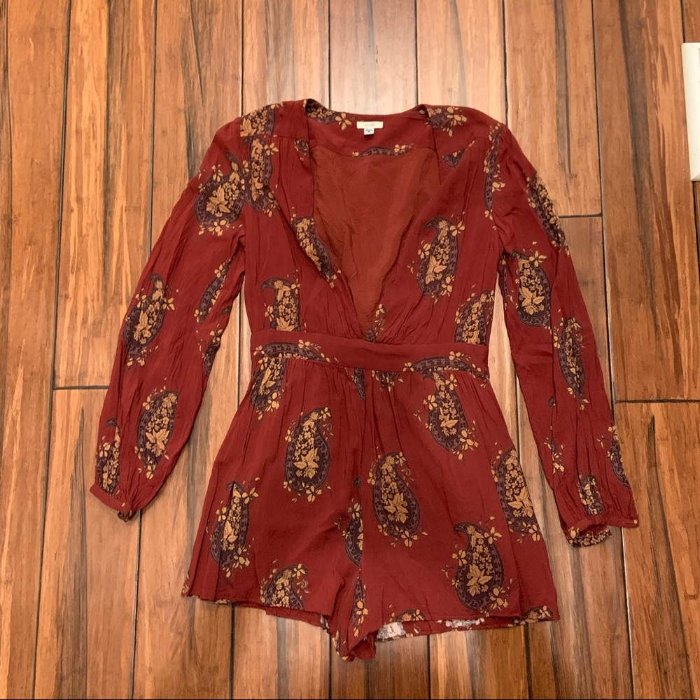 Urban Outfitters Long Sleeve Romper
